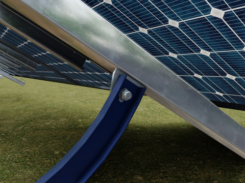 Manual Tracker Solar Energy Structure Type-5 Modelo 3D
