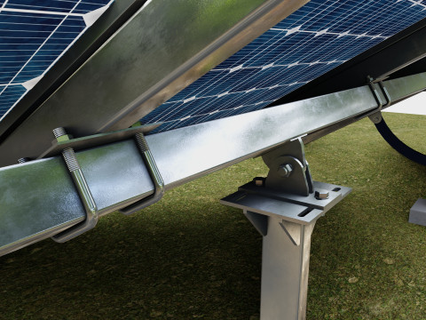 Manual Tracker Solar Energy Structure Type-5 Modelo 3D