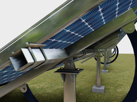 Manual Tracker Solar Energy Structure Type-5 Modelo 3D