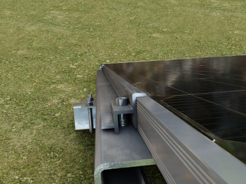 Manual Tracker Solar Energy Structure Type-5 Modelo 3D