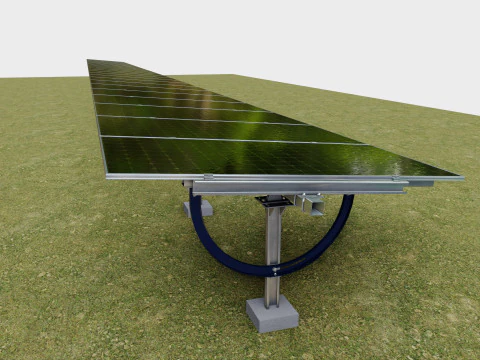 Manual Tracker Solar Energy Structure Type-5 3D Model