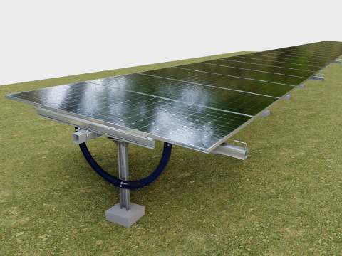 Manual Tracker Solar Energy Structure Type-5 3D Model