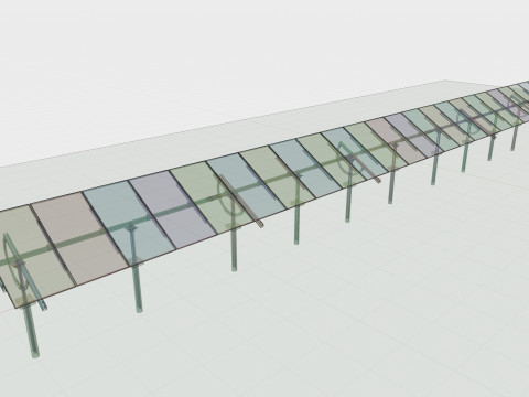 Manual Tracker Solar Energy Structure Type-5 Modelo 3D