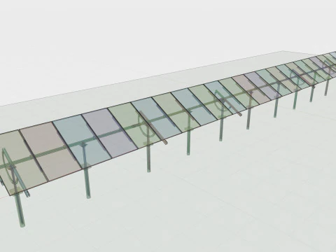 Manual Tracker Solar Energy Structure Type-5 3D Model