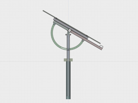 Manual Tracker Solar Energy Structure Type-5 Modelo 3D