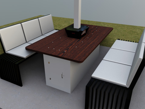 Smart Solar Bench Model 3D