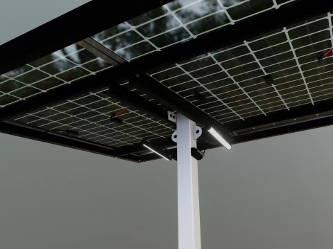 Banco solar inteligente Modelo 3D