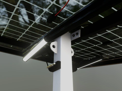 Banco solar inteligente Modelo 3D