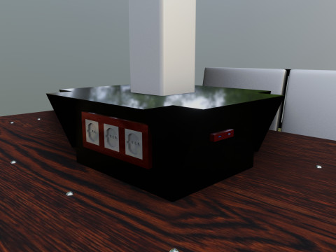Smart Solar Bench Model 3D