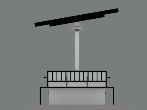 Smart Solar Bench Model 3D