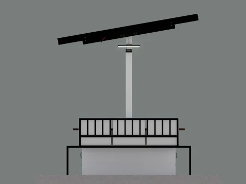 Banco solar inteligente Modelo 3D