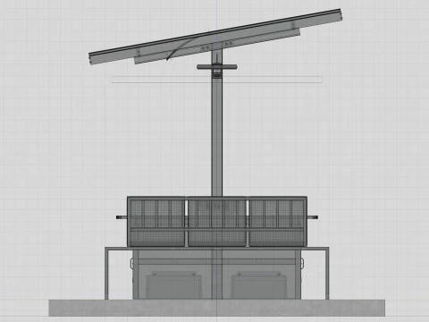 Banco solar inteligente Modelo 3D