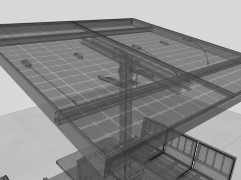 Smart Solar Bench Model 3D