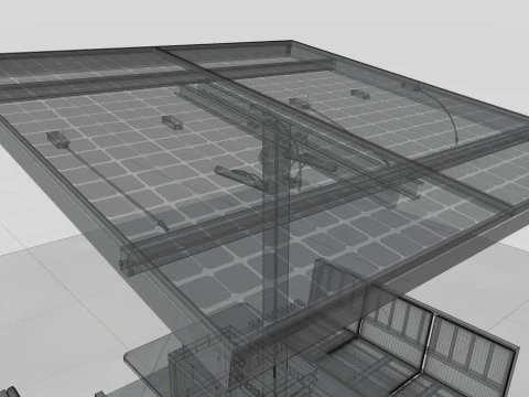 Banco solar inteligente Modelo 3D
