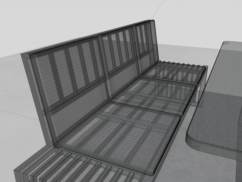 Smart Solar Bench Model 3D