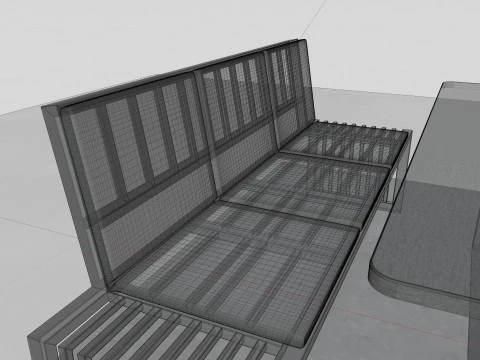 Banco solar inteligente Modelo 3D