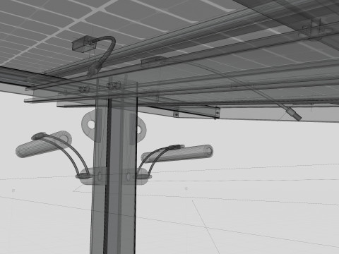 Smart Solar Bench Model 3D