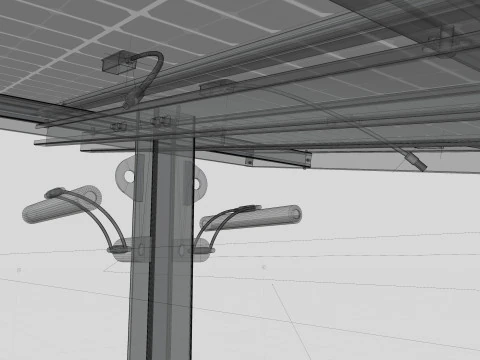Banco solar inteligente Modelo 3D