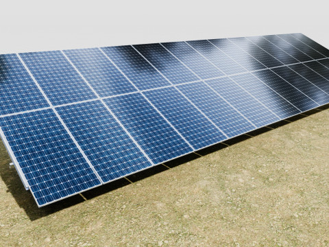 Single Column Solar Construction Type-1 Modèle 3D
