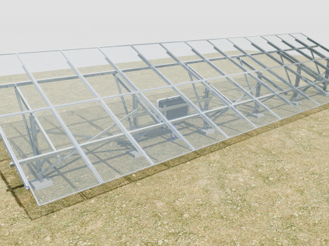 Single Column Solar Construction Type-1 Modèle 3D