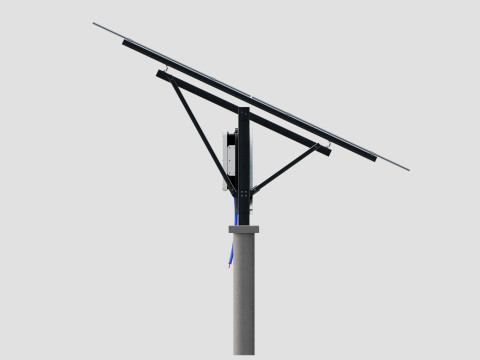 Single Column Solar Construction Type-1 Modèle 3D