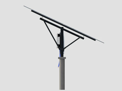Single Column Solar Construction Type-1 3D Model