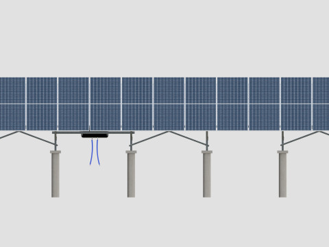 Single Column Solar Construction Type-1 Modèle 3D