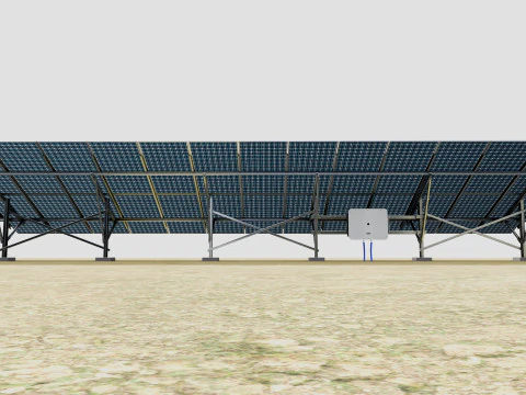 Single Column Solar Construction Type-1 3D Model