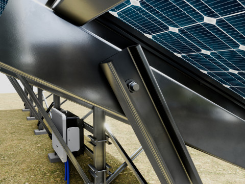 Single Column Solar Construction Type-1 Modèle 3D