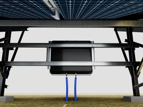 Single Column Solar Construction Type-1 Modèle 3D