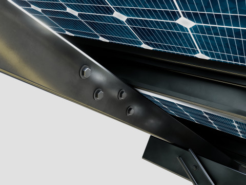 Single Column Solar Construction Type-1 Modèle 3D