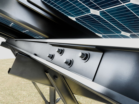 Single Column Solar Construction Type-1 Modèle 3D