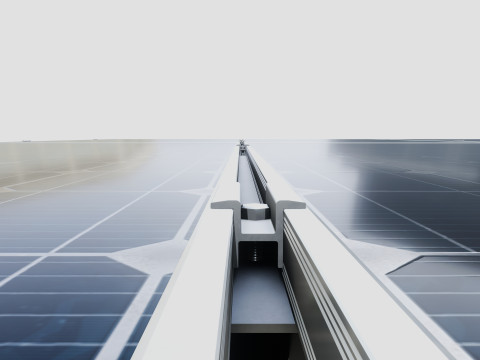 Single Column Solar Construction Type-1 Modèle 3D