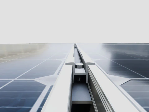 Single Column Solar Construction Type-1 3D Model