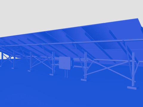 Single Column Solar Construction Type-1 Modèle 3D