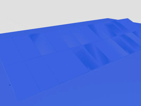 Single Column Solar Construction Type-1 3D Model