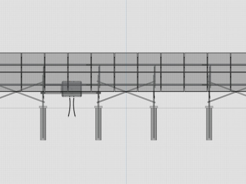 Single Column Solar Construction Type-1 Modèle 3D