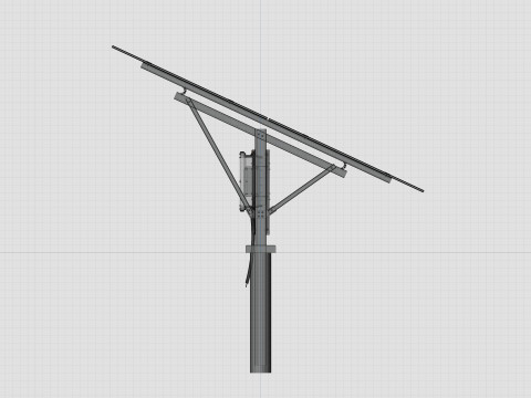 Single Column Solar Construction Type-1 Modèle 3D