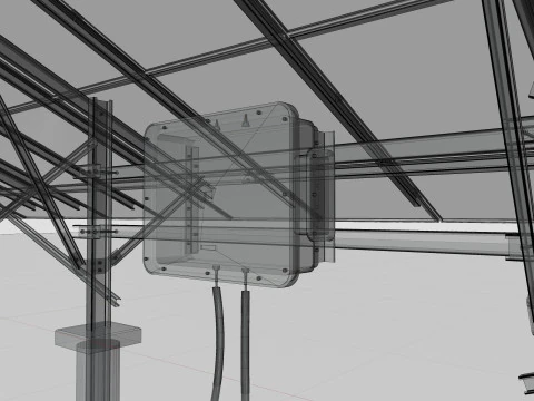Single Column Solar Construction Type-1 3D Model