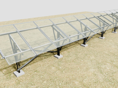 Single Column Solar Construction Type-2 Model 3D