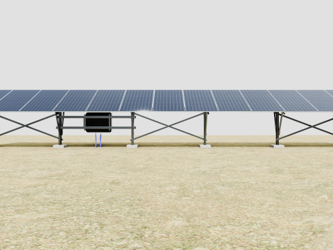 Single Column Solar Construction Type-2 Model 3D