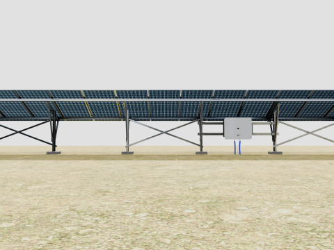 Single Column Solar Construction Type-2 Model 3D