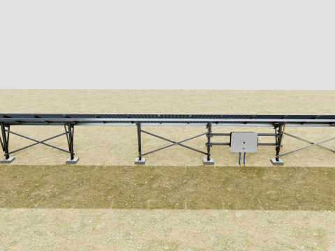 Single Column Solar Construction Type-2 Model 3D