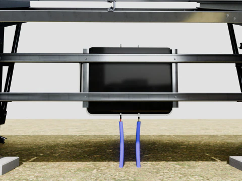 Single Column Solar Construction Type-2 3D Model