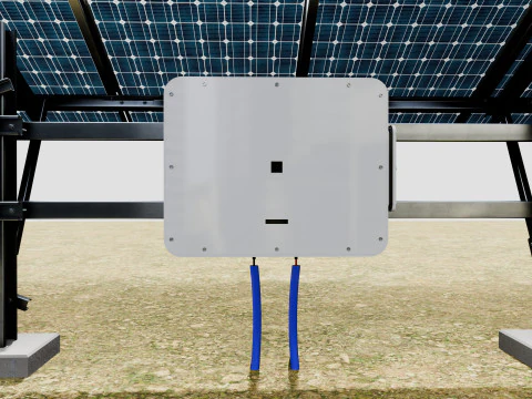Single Column Solar Construction Type-2 3D Model