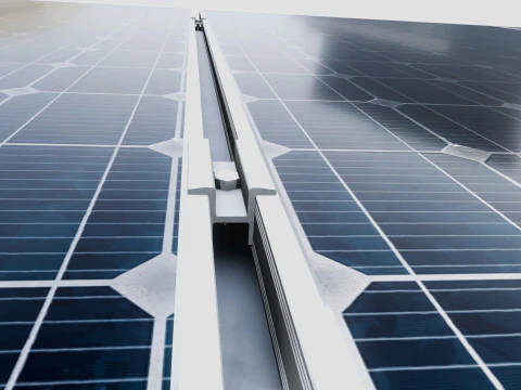 Single Column Solar Construction Type-2 3D Model