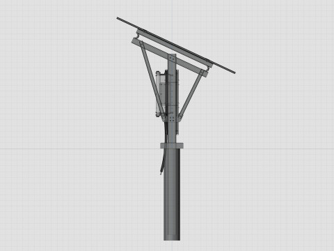 Single Column Solar Construction Type-2 Model 3D