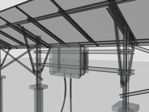 Single Column Solar Construction Type-2 Model 3D