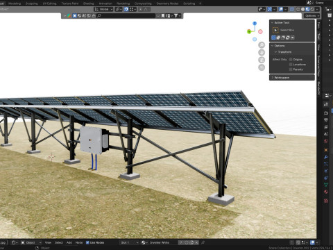 Single Column Solar Construction Type-2 Model 3D