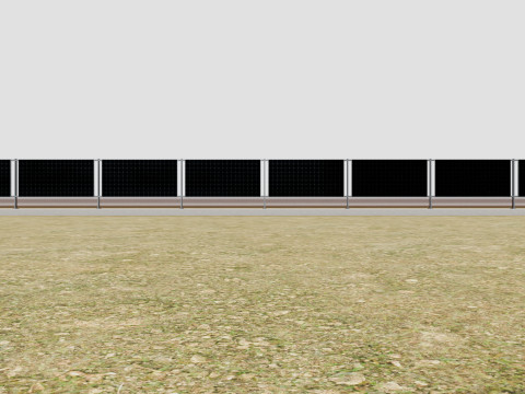 Solar Panel Wall Type-1 Modèle 3D